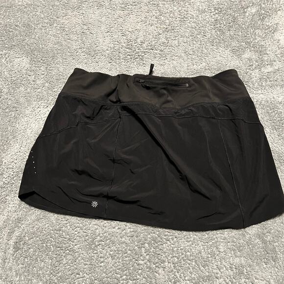 Athleta Skort Skirt Womens XL Run With It 14” Black Shorts Lined - Picture 2 of 9